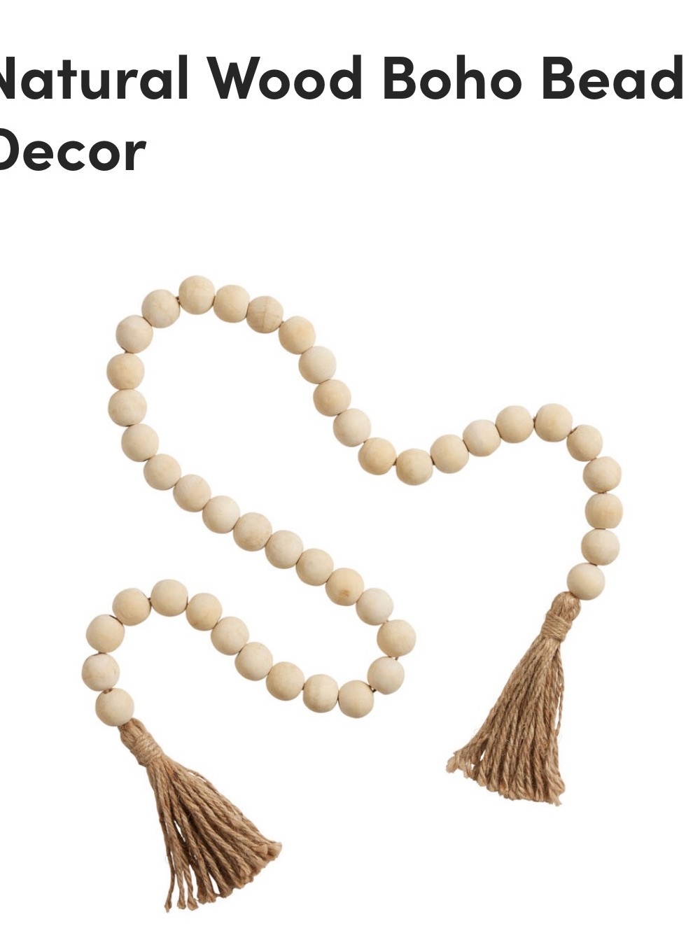 Cost plus world market wood Boho beads
